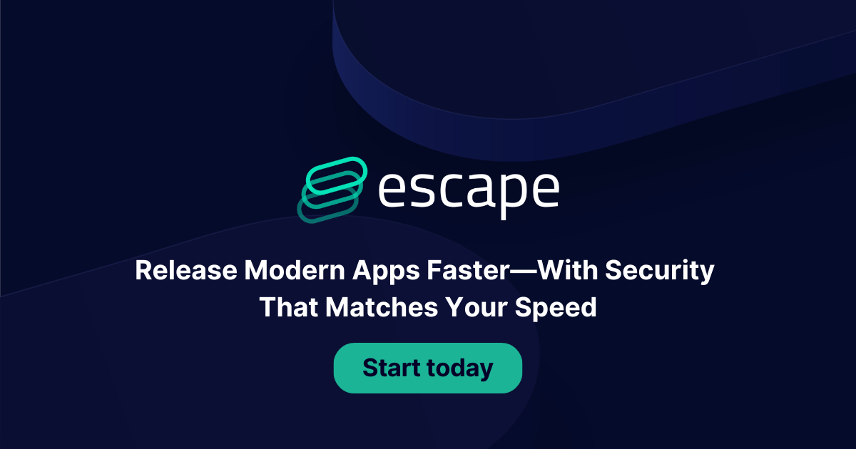 Escape—Discover and secure all your APIs, SPAs, and Microservices. Faster.